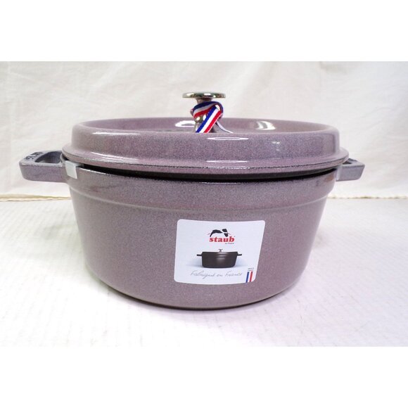🆕STAUB 4 qt Round Cocotte Enameled Cast Iron Dutch Oven Cherry Blossom - Picture 7 of 11